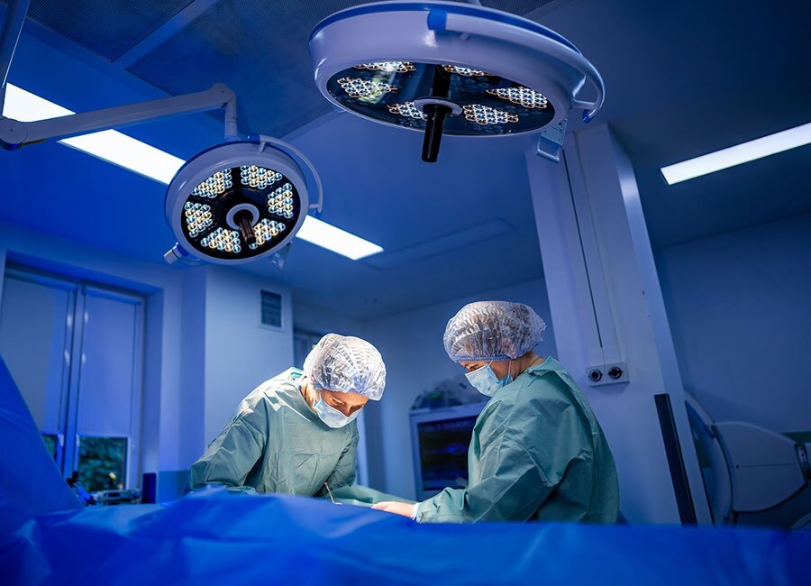 Surgeons in the OR.